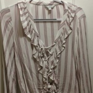 Pheasant Blouse with tie front